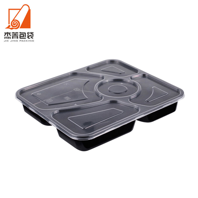 Factory Supplier Disposable Packaging Container Microwave Safe Plastic Takeaway Food Box with Lid