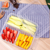 Hot Sale Container 3 Compartments Rectangular Food Containers restaurant Food Container Microwave Oven Container