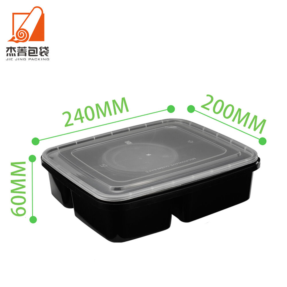 Food-grade Disposable PP Microwaveable Household Thickened High-grade Anti-theft Sealing Takeaway Packing Box with Lid