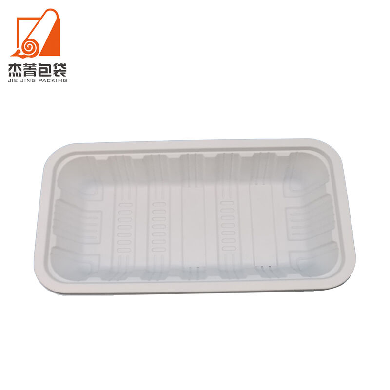 Factory Biodegradable disposable fresh fruit tray rectangular plastic food packaging Corn Starch Blister disposable