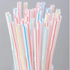 Colored Drinking Straws Wholesale Telescopic Pp Plastic Disposable Bendable Boba Bubble Tea Straw Food Grade Art Free Party