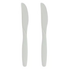 Eco Friendly Disposable Knife Flatware Sets Cornstarch Knife Fork And Spoon Food Grade Cornstarch Cutlery