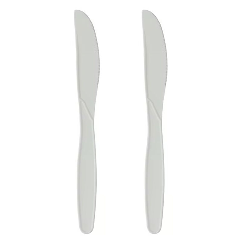 Eco Friendly Disposable Knife Flatware Sets Cornstarch Knife Fork And Spoon Food Grade Cornstarch Cutlery