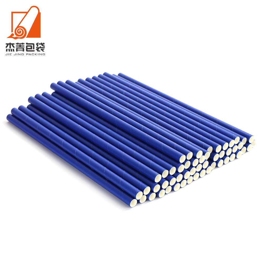 Wholesale High quality Biodegradable Paper straw High quality cowhide decorated straw paper straw