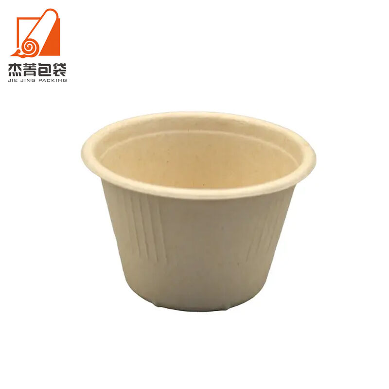 4OZ Biodegradable Disposable Lunch Box Barbecue Sushi Sauce Ice Cream Bowl for Hot Milk Package Dipping Cups