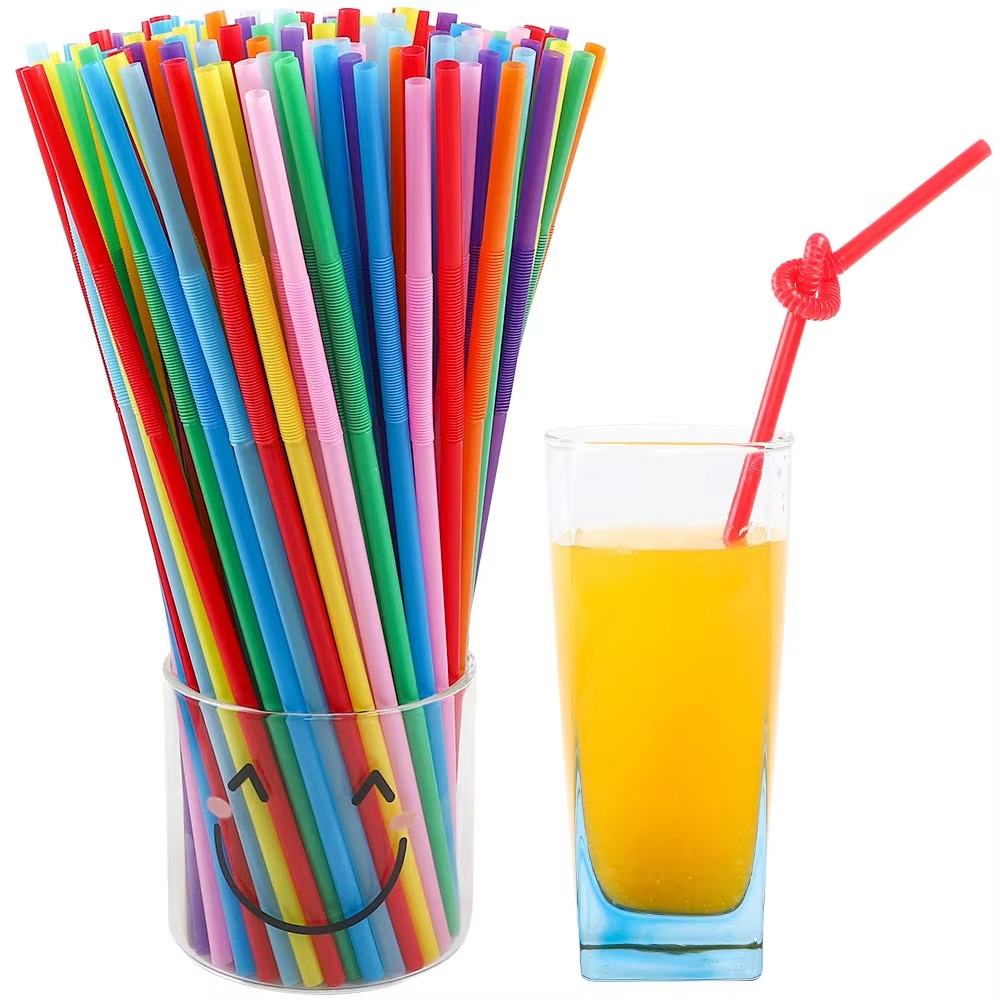 Wholesale straws for children Eco Friendly Disposable PLA Cpla Drinking Food Grade flexible bamboo Straws For Fruit juice