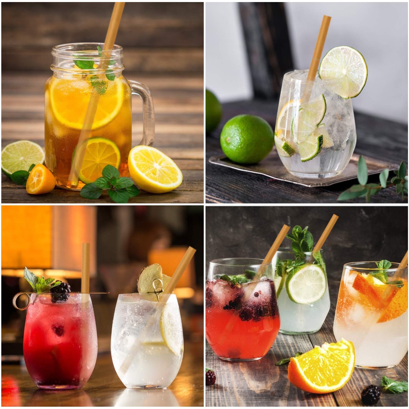 100% Biodegradable Eco Friendly Compostable Pla Non-plastic Degradable Drinking Bagasse Sugar Cane Straw