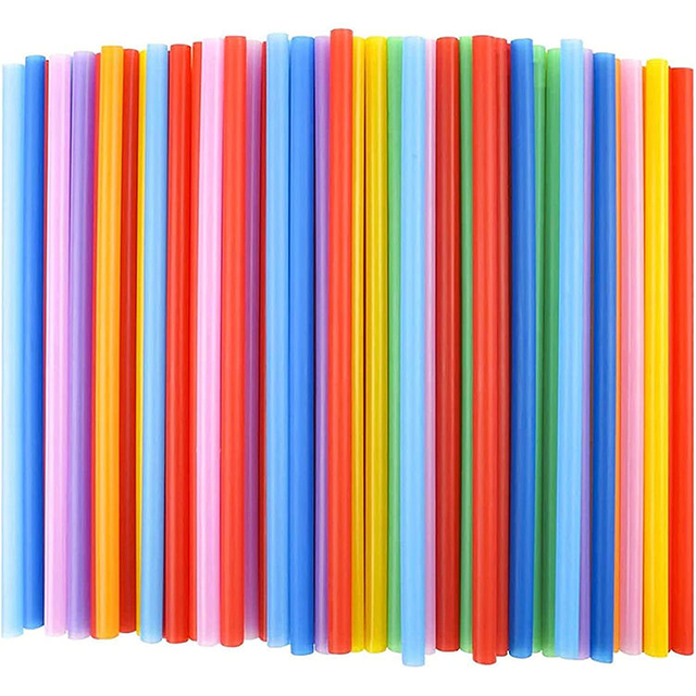 Custom PLA 100% Biodegradable Eco-Friendly Drinking Straws Personalized 8mm Plastic Straws