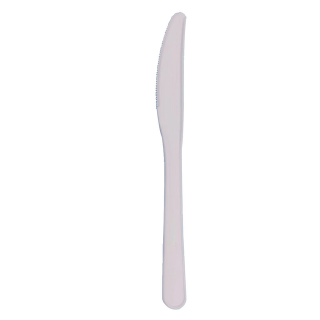 Disposable Biodegradable 6.5-Inch Dinner Knife Party Cutlery, Disposable Cake Knife