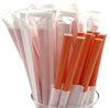 High quality Disposable paper straw coarse degradable straws striped pink drink juice paper straw manufacturers