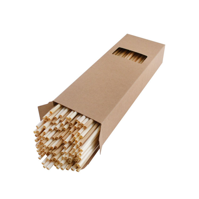 Eco-friendly biodegradable wheat drinking straw instead of plastic straw