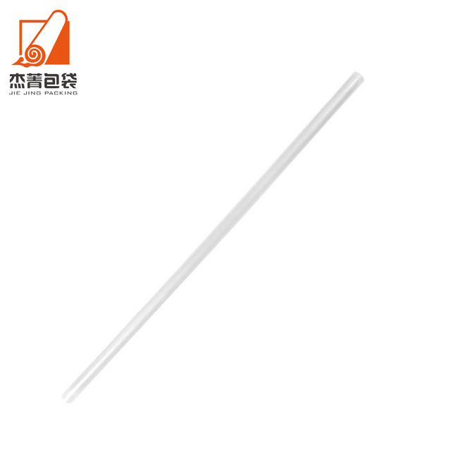 Eco Biodegradable Individually Wrapped Compostable Disposable Clear PLA Bubble Tae Straw For Drinks Iced Coffee Milkshake