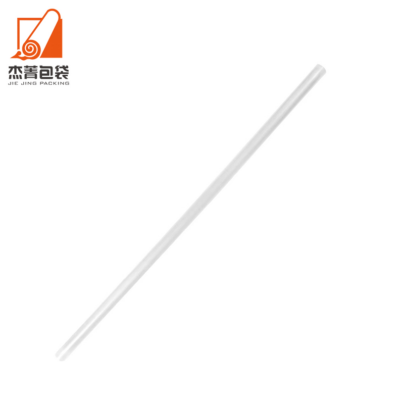 Eco Biodegradable Individually Wrapped Compostable Disposable Clear PLA Bubble Tae Straw For Drinks Iced Coffee Milkshake