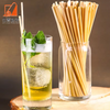 New eco friendly 100 biodegradable grass disposable wheat drink tube straw custom individually wrapped wheat straws
