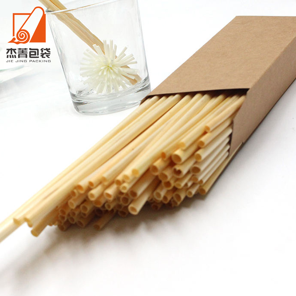 Customized straw drinking eco friendly wheat straws with design