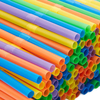 Flexible PP Colorful/Stripe Drinking Plastic Straws Bendable Drinking Straws Plastic Flexible Straws