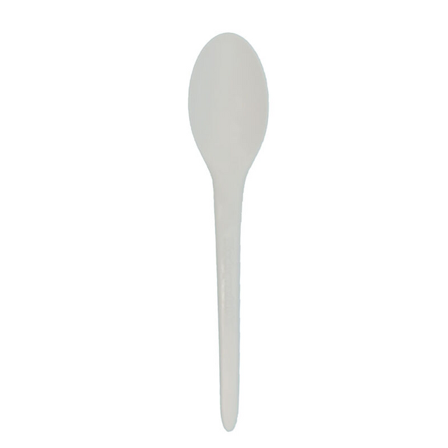 China Wholesale Customized Biodegradable White Eco-friendly Tableware Disposable Spoon