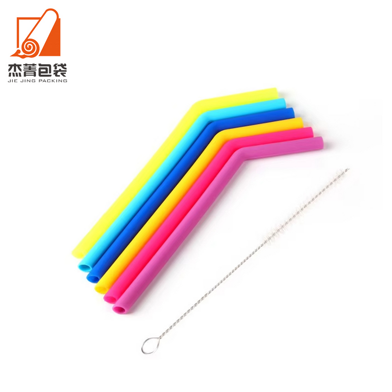 Factory direct color environmental protection straw food grade silicone beverage wine straw
