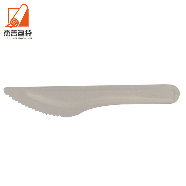Factory price Biodegradable Compostable Sugarcane Bagasse Cutlery Knife Set Food Grade Dinnerware