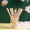 Factory sale Paper straw Print disposable paper straw Juice drink straw