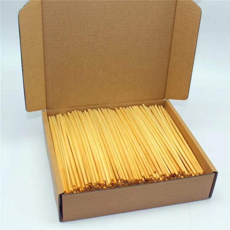 Factory price custom logo organic natural wheat straws wheat drinking straws eco friendly rye straws for sale