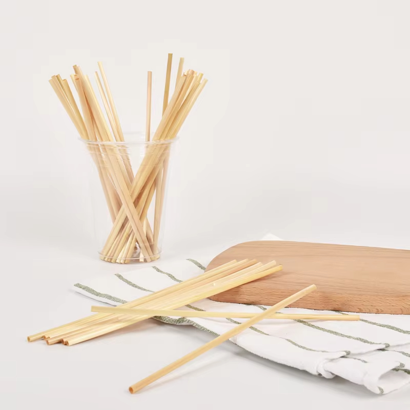 20cm Compostable Biodegradable Wheat drinking straw 8 inches long for beverage Eco-friendly wheat straws