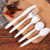 Disposable Paper Cutlery Set Biodegradable Dinnerware Paper Pulp Fork and Spoon Knife Set