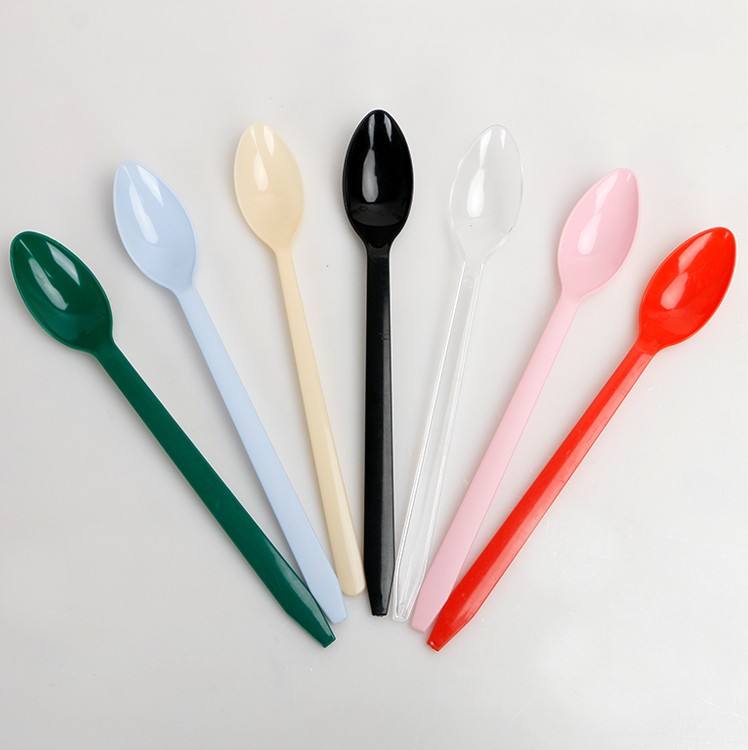 Customized Colored Ice Cream Frozen Yogurt Spoon Plastic Disposable Spoons