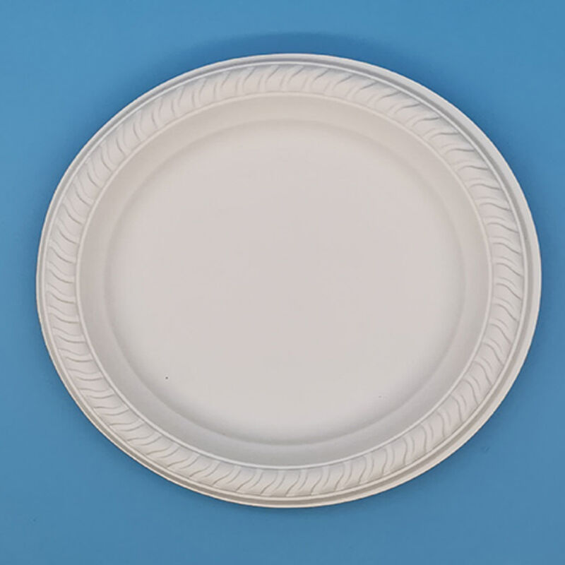 Factory In STOCK Eco-friendly Microwavable 150mm Biodegradable Cornstarch 6" Food Dish Plates for Party Wedding Picnic