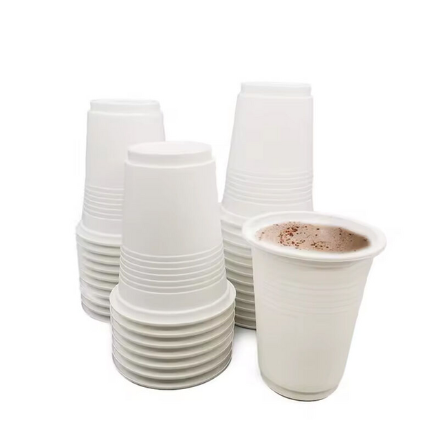 Customized 1000pcs corn starch 12oz 340ml hot and cold beverage biodegradable disposable corn starch coffee cup