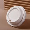 Disposable environmentally friendly biodegradable 100% corn starch disposable coffee cup lid can be customized