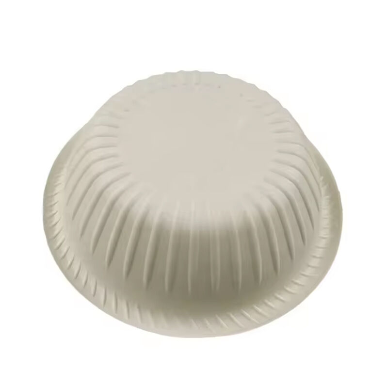 Environmentally Friendly 200ml Striped Salad Bowl Cornstarch Round Takeaway Food Packaging Rice Soup Noodles Dip Bowl