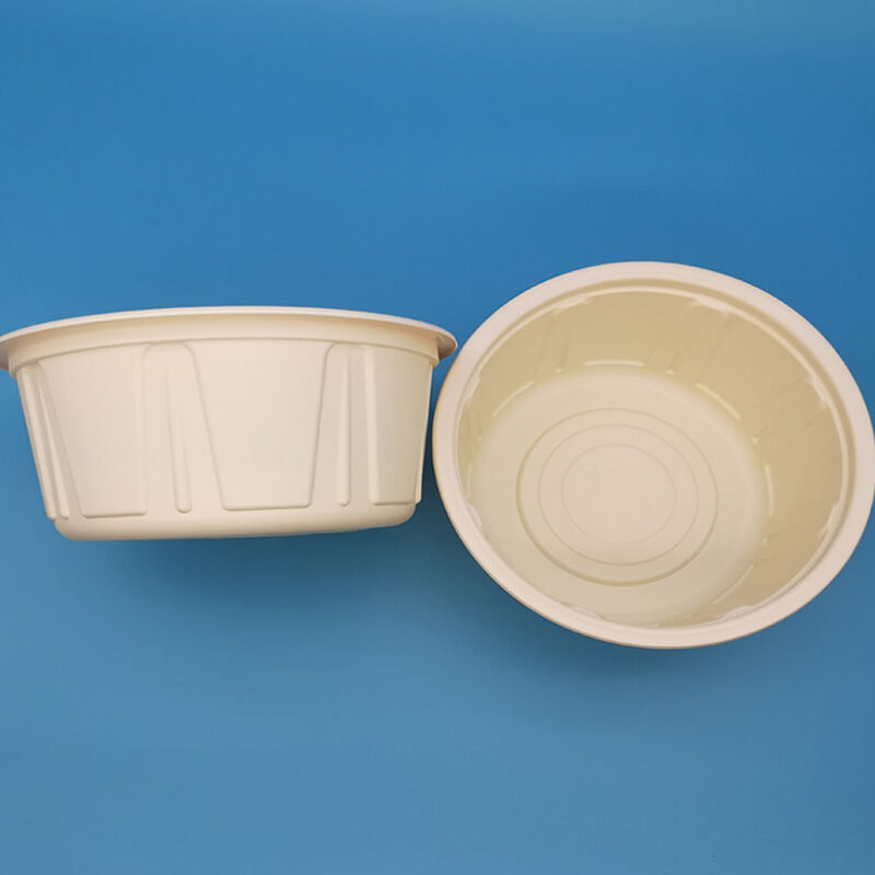 Wholesale 1500ml Eco Friendly Cornstarch Take Away Disposable Microwave Safe Soup Bowl
