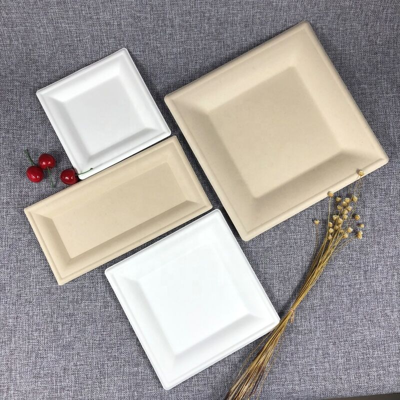 Self-marketing Paper plate Dining room dinner biodegradable plate Disposable paper plate