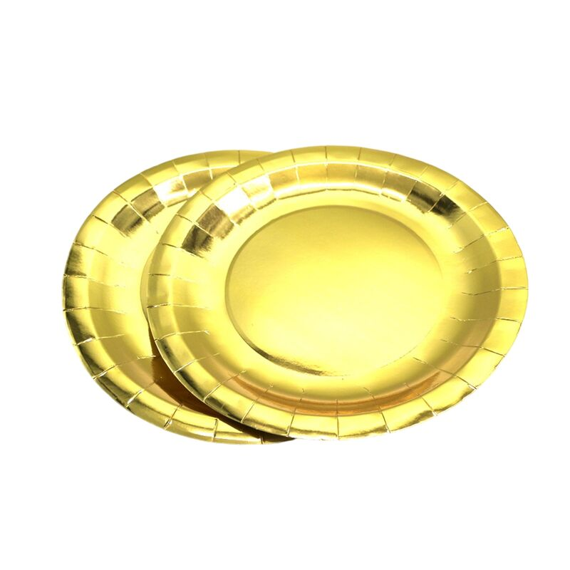 Suppliers undertake custom orders Paper plate Disposable Biodegradable Plate for Birthday Party in 7 inch size