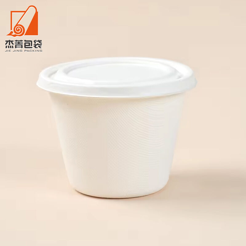 Hot sale 5.5 oz corn starch sauce cup Biodegradable disposable 180ml soup bowl takeout cornstarch paper soup cup