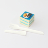 Paper Knife Fork Spoon Set Disposable Paper Cutlery for Party Picnic