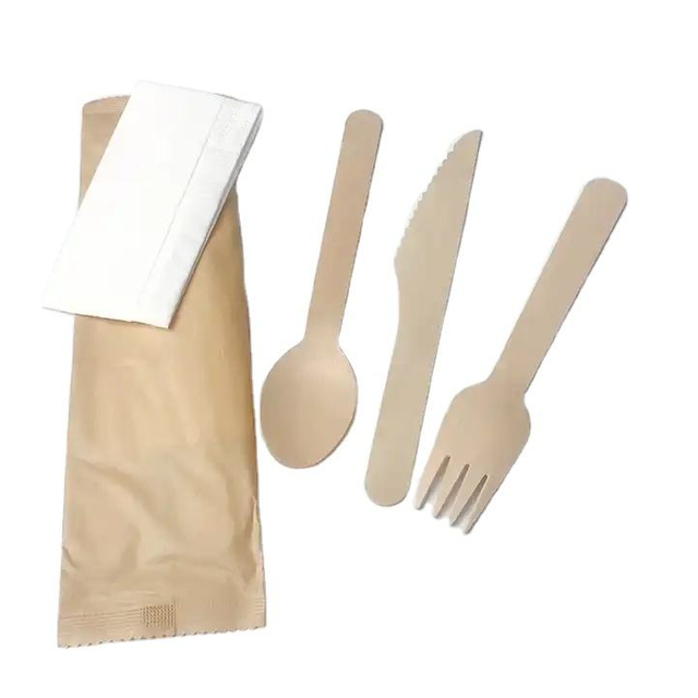 Tableware Wooden Cutlery Large Head Wooden Spoon Factory Price Biodegradable Disposable With good service