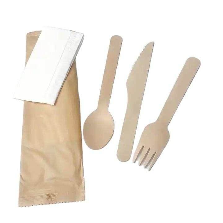 Tableware Wooden Cutlery Large Head Wooden Spoon Factory Price Biodegradable Disposable With good service