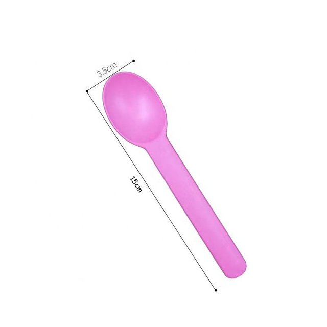 Eco-friendly disposable yogurt scoop Colorful biodegradable cornstarch scoop