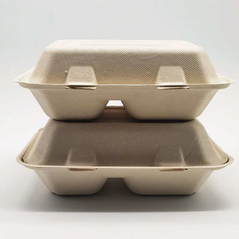 Degradable disposable corn starch environmental protection lunch box Food grade bowl household lunch box double take-out packaging