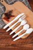 High Quality 7 Inch Disposable Cornstarch Tableware Set Biodegradable Corn Starch Cutlery Knife Fork Spoon