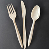Wholesale biodegradable corn starch plastic knife fork spoon eco- friendly plastic cutlery compostable plastic tableware