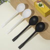 Custom Printed LOGO Packaged Eco-friendly Knife Fork Spoon Tableware Biodegradable Heavy Duty Cornstarch Spoon