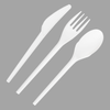 Recyclable Factory Price Eco-friendly PLA Cutlery Compostable Utensils Cornstarch Tableware