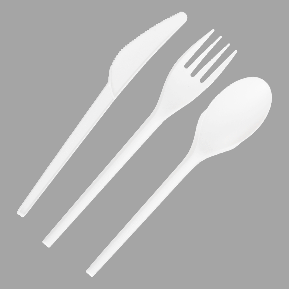 Recyclable Factory Price Eco-friendly PLA Cutlery Compostable Utensils Cornstarch Tableware