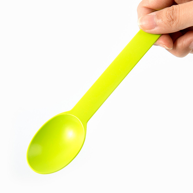 Factory Directly Price Disposable Cornstarch Yogurt Spoon Food Grade Ice Cream Spoon Colorful
