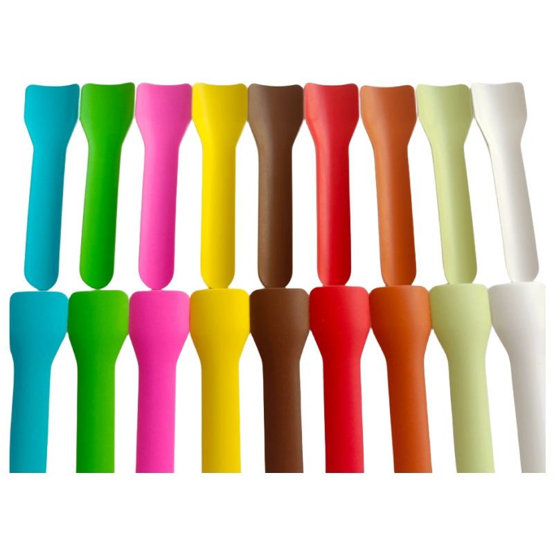 Disposable Paper Ice Cream Spoon Mini Disposable Paper Ice Cream Scoop Colored