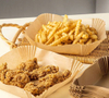 Benutzer definierte öl beständige Barbecue Food Oven Braten Dampf garer Papier Antihaft-Luft fritte use Silikon Pergament Back papier Air fryer Liner