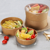 Wholesale custom paper packaging containers, paper salad bowls with lids
